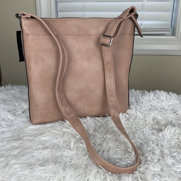 INC International Concepts ~ Riverton Messenger Large Crossbody ~ Dusty Rose~NWT - Picture 4 of 11